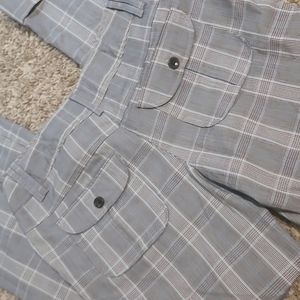 Tracy Evens Limited Plaid Blue Pants Sizs 9